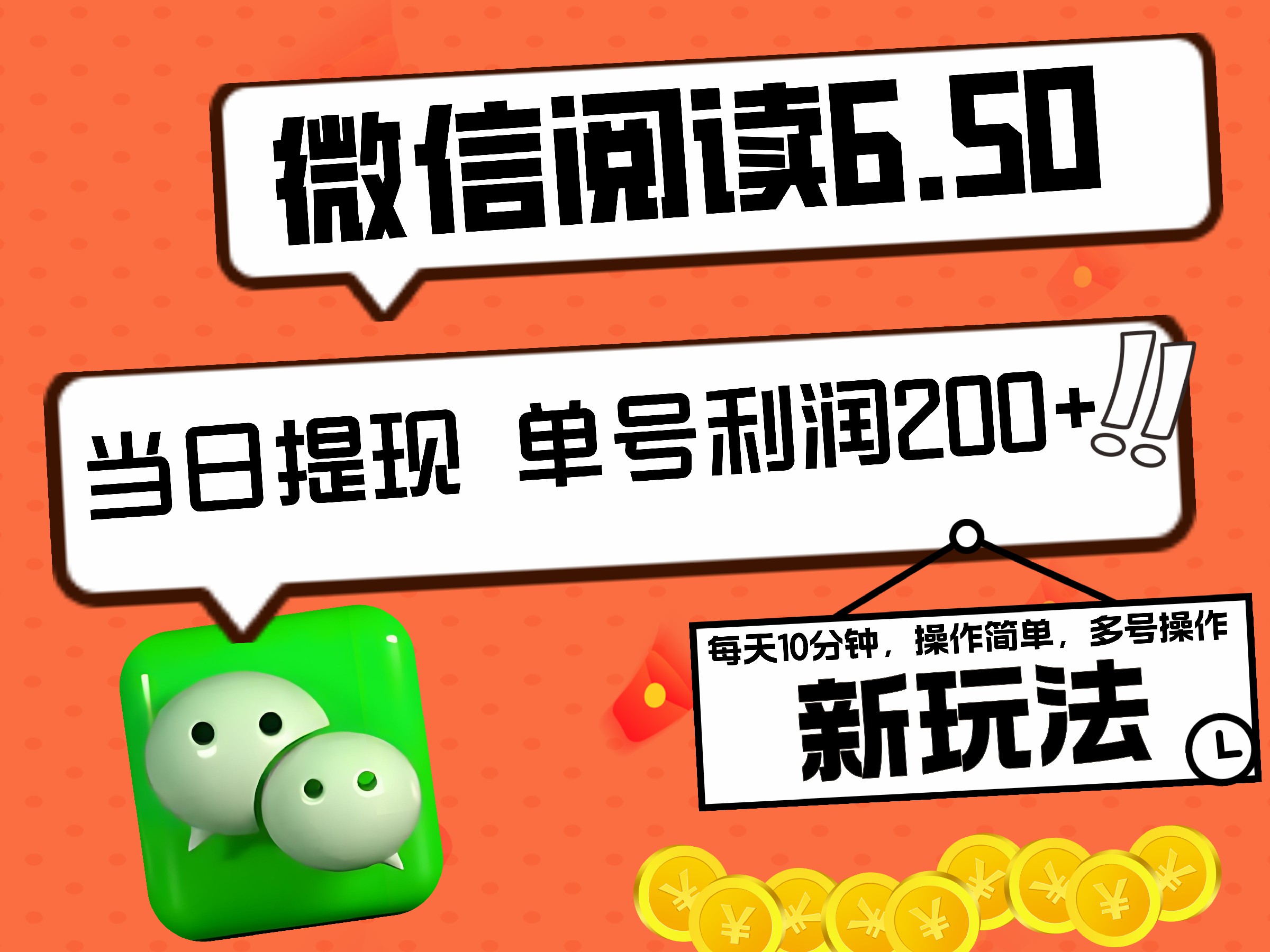 知行创业网 - 分享最新创业副业赚钱项目。 | 2024最新微信阅读6.50新玩法，5-10分钟 日利润200+，0成本当日提现，可矩阵多号操作