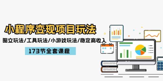 知行创业网 - 分享最新创业副业赚钱项目。 | 小程序变现项目玩法：图文玩法/工具玩法/小游戏玩法/稳定高收入/173节课程